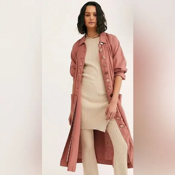 NWT Free People Meet Me In Montauk Duster Jacket